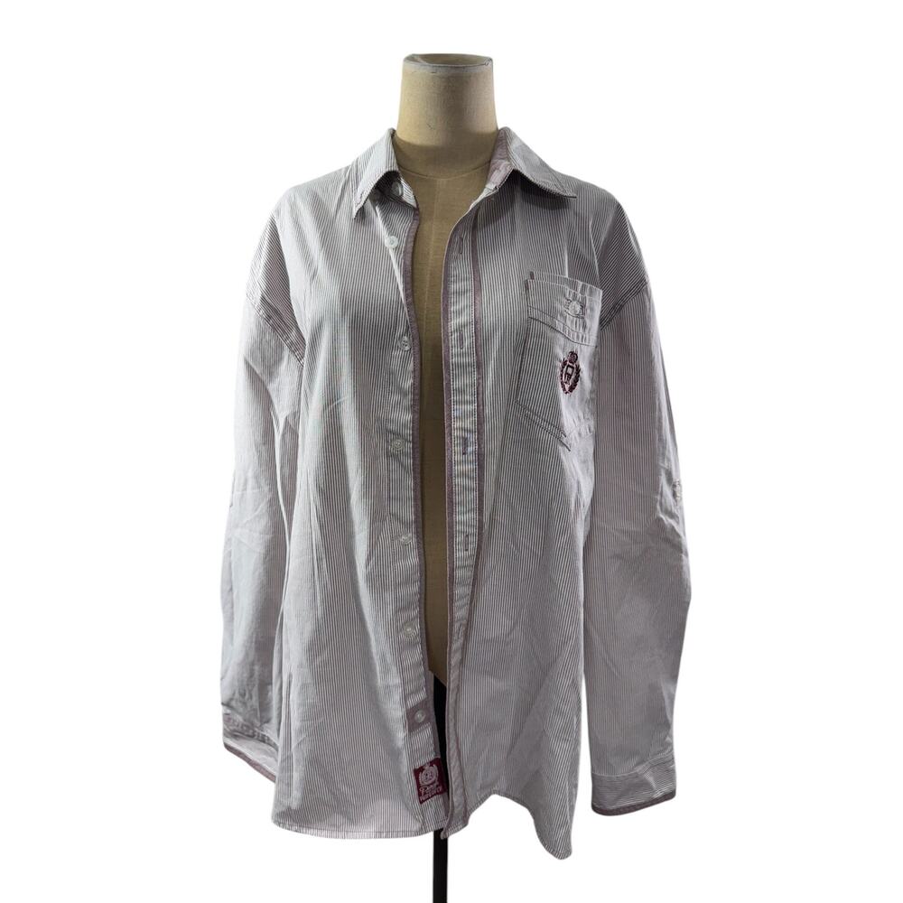 "PARISH NATION" For The Elite Men's  Vintage Y2K Emb. Crest Left Pocket SZ‎ XL